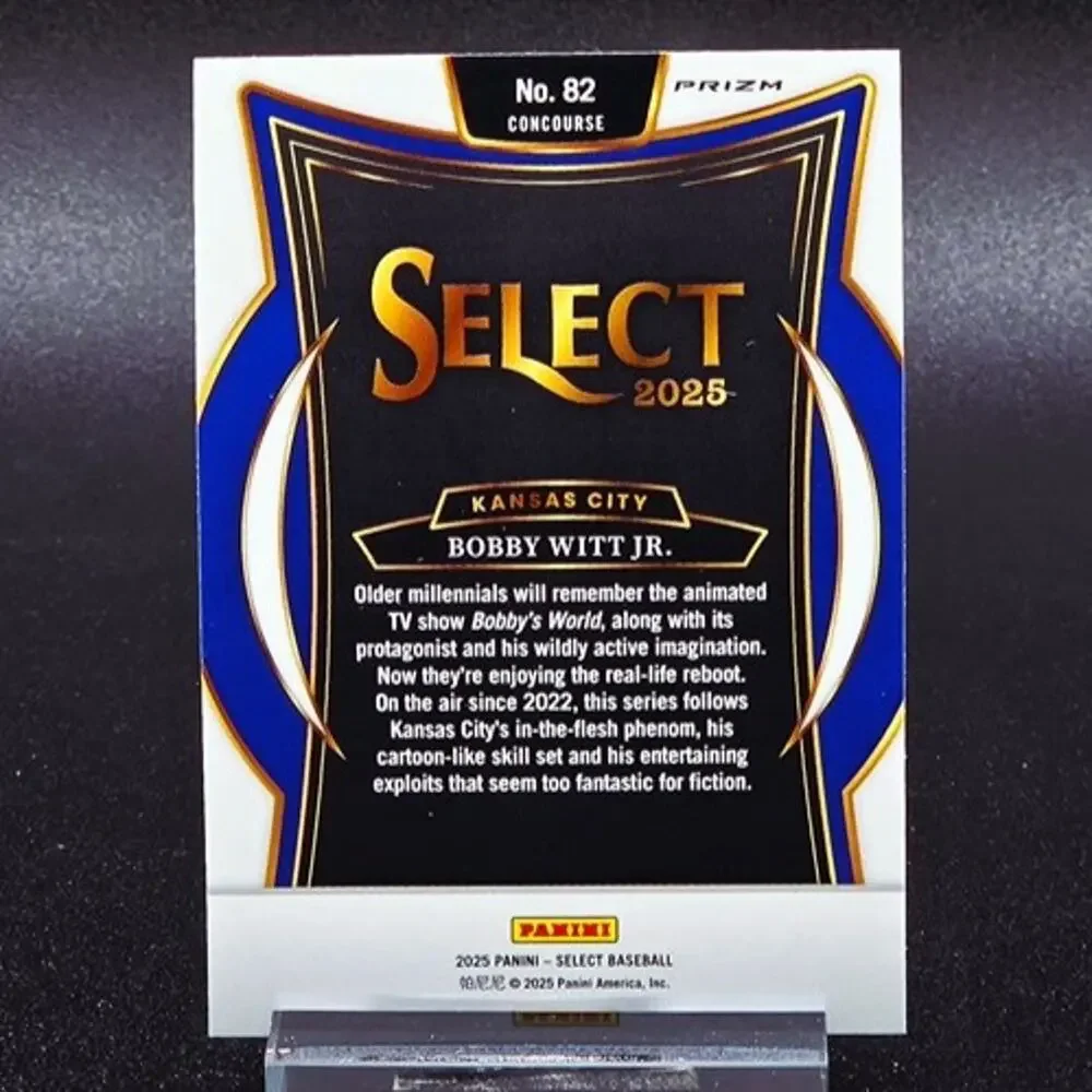 Bobby Witt Jr Select Silver Prizm Insert Kansas City Royals Star - Picture 2 of 2